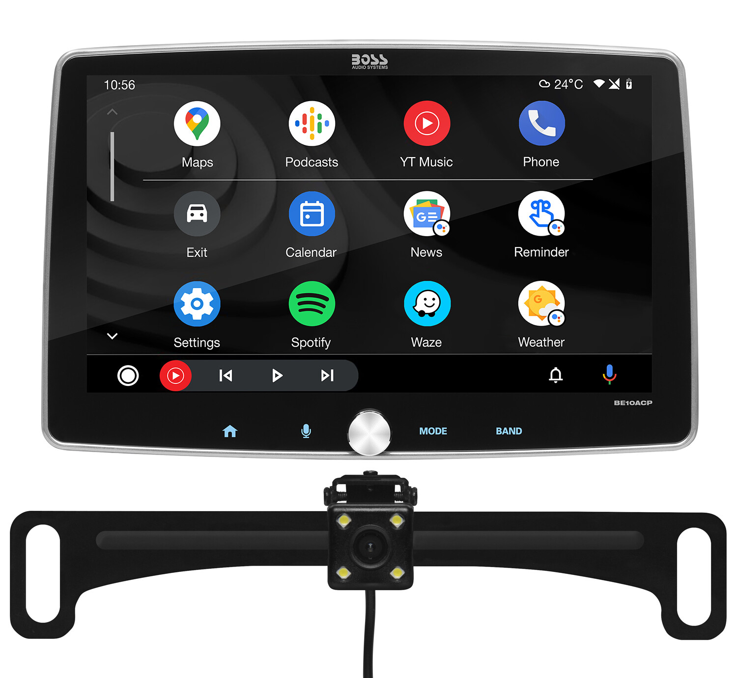 BOSS Audio Elite BE10ACP-C Car Stereo Apple CarPlay Android Auto 10.1″ + Camera
