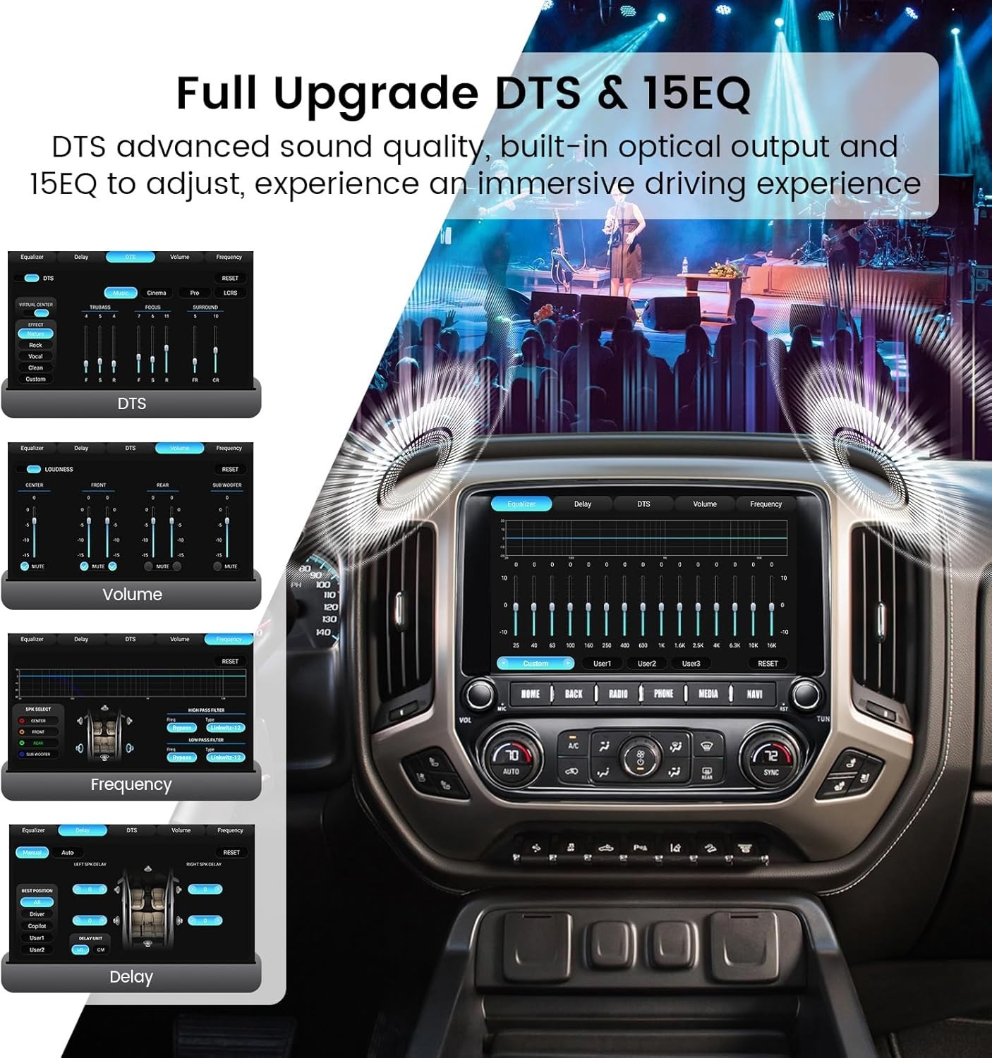 Dasaita Car Stereo Carplay BT for Chevrolet Silverado GMC Sierra 2014-2019 Navi