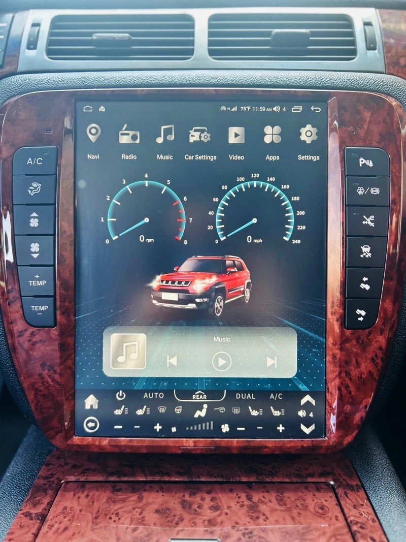 13″ Carplay Stereo Radio For Silverado Tahoe Suburban GMC Yukon GPS Navigation