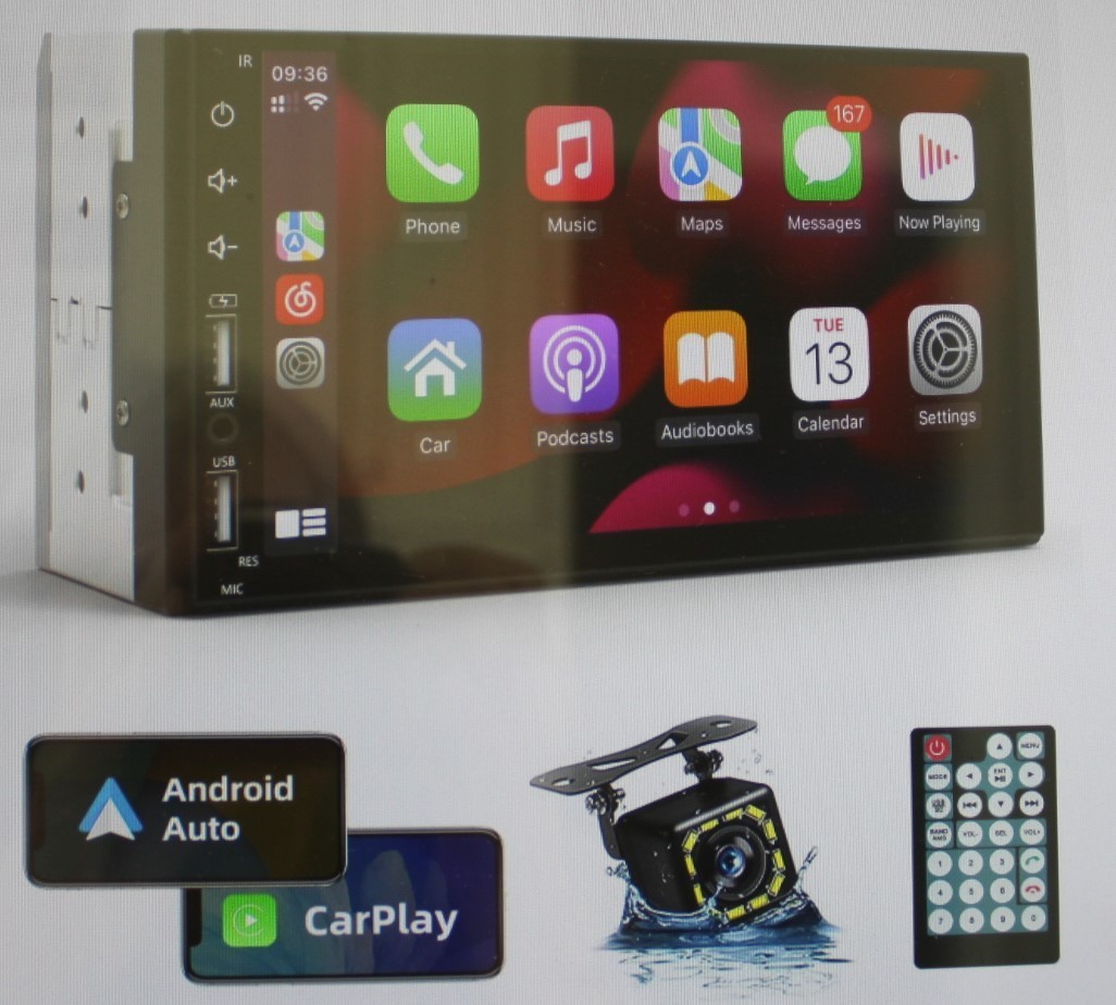 New Leadfan Double Din Car Stereo Radio, 7inch HD Touchscreen, with Bluetooth