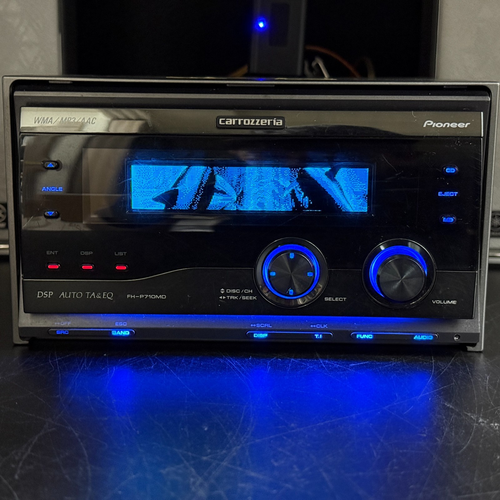 Carrozzeria Pioneer FH-P710MD 2DIN CD MDLP Player w/CD-IB10 iPod Adapter Tested