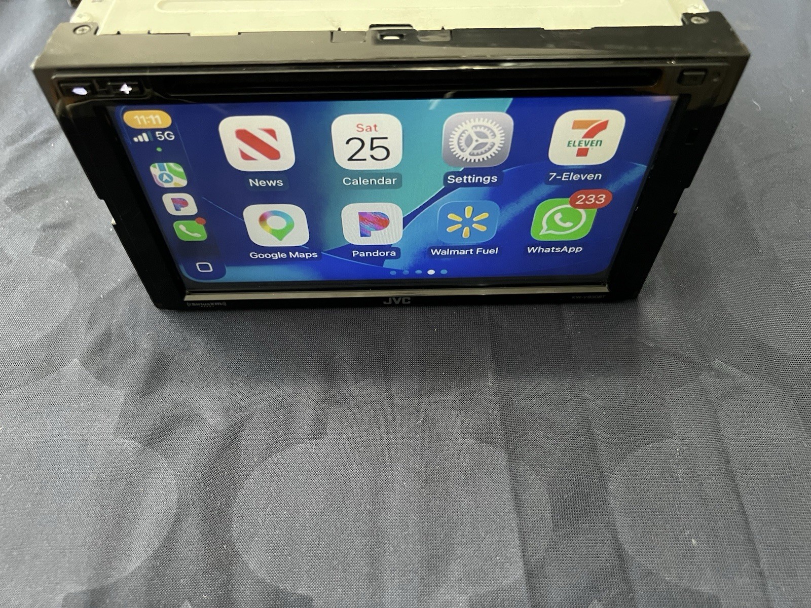 ⭐️Pre-Owned,TESTED⭐️ JVC APPLE CARPLAY|BT|USB|CD|DVD|AM/FM-(KW-V830BT)