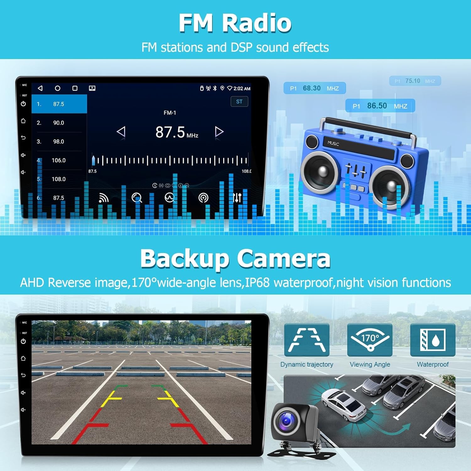Car Radio for Toyota Camry 2006 2007 2008 2009 2010 2011 with Wireless…