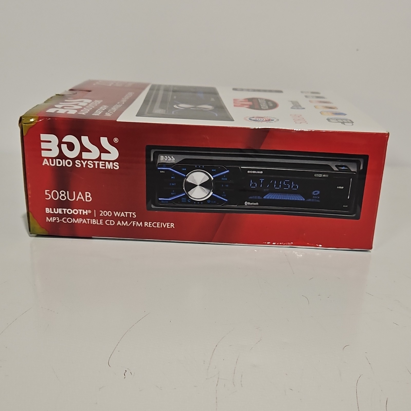 BOSS Audio Systems 508UAB Car Stereo With Bluetooth – Single Din, CD Player,NIB