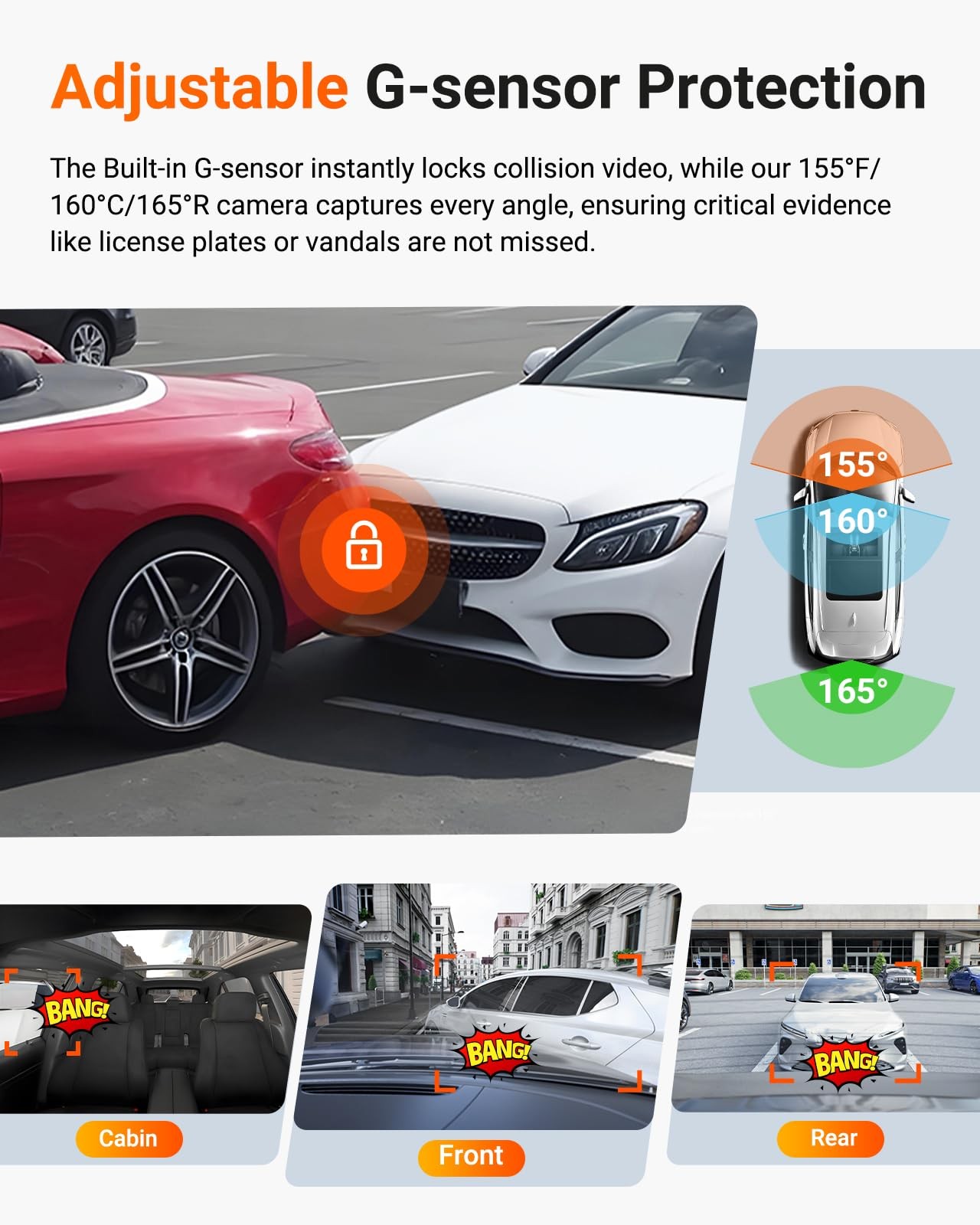 Vantrue N4 Pro S 4K 3 Channel Dash Cam Triple STARVIS 2, 4K+1080P+2.5K Front