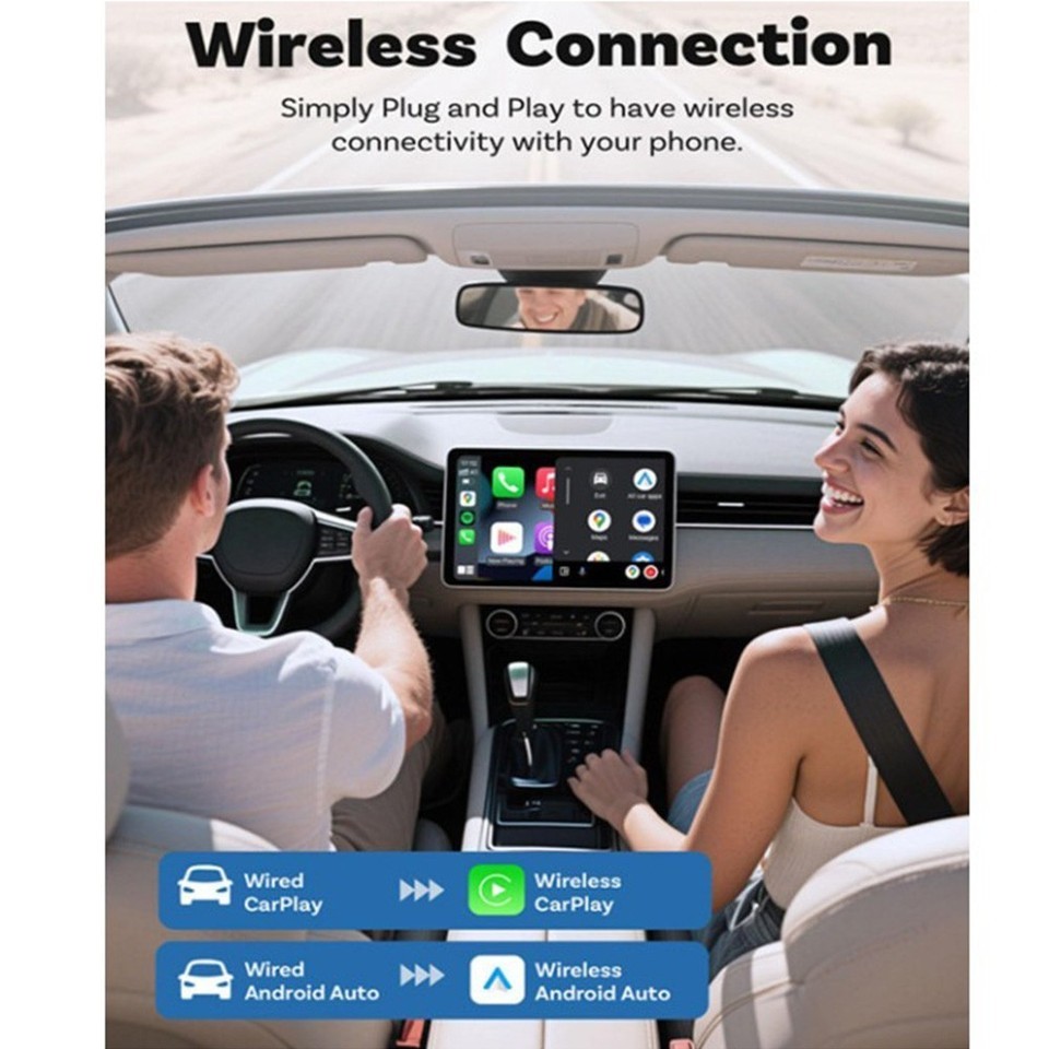 Auto Mini Wireless CarPlay Adapter CarPlay Dongle For OEM Wired CarPlay Cars
