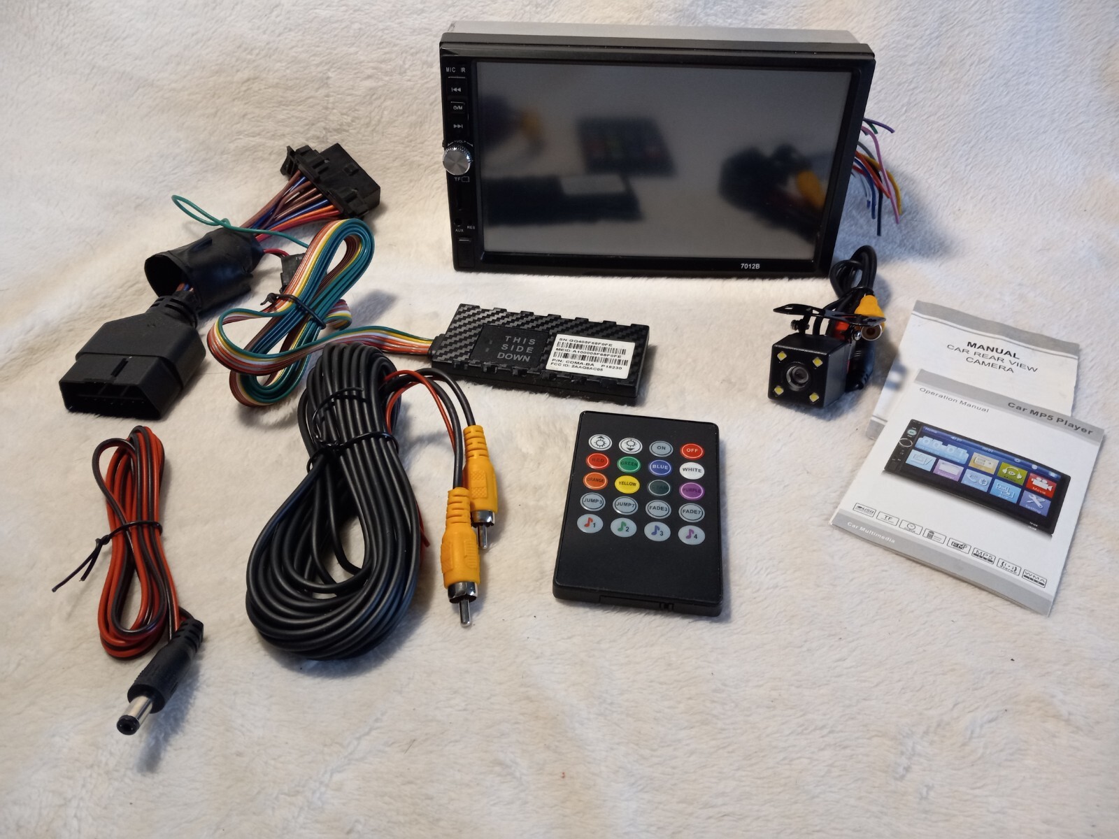 7″ Touch Screen Car MP5 Player Bluetooth Stereo Radio Audio FM USB Backup Camera