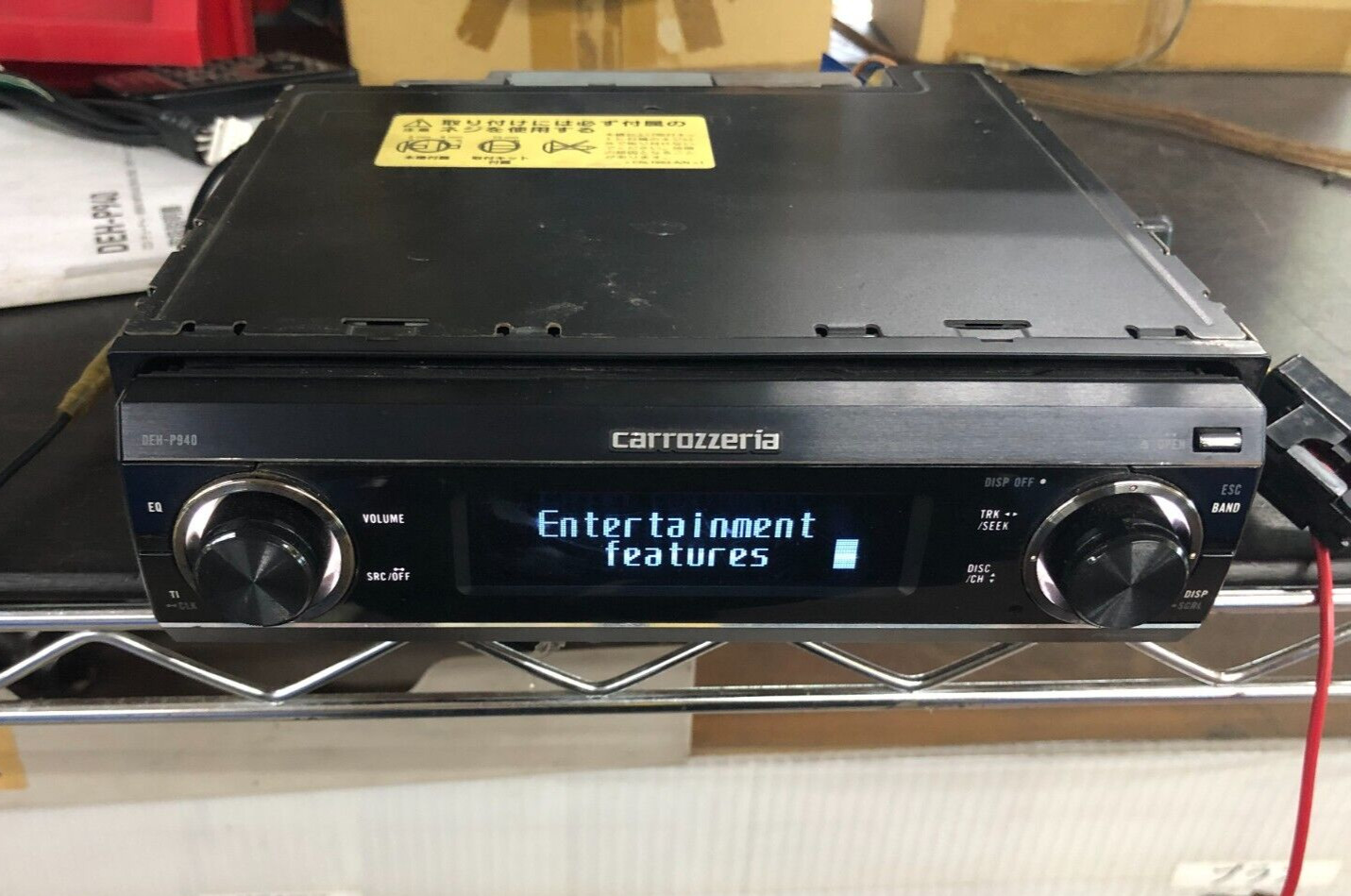 Pioneer Carrozzeria DEH-P940 Car Stereo Audio 1DIN w/ Remote – Tested Okay