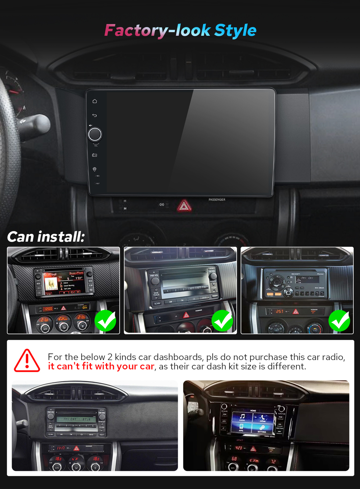 For Toyota GT86/ Subaru BRZ/ Scion FR-S 9″ Octa Core Andriod Car Stereo Headunit