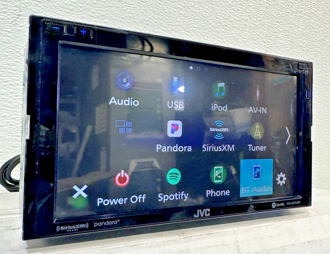 JVC KW-M750BT Digitial Media AV Receiver Android Apple CarPlay 6.8″ Stereo Radio