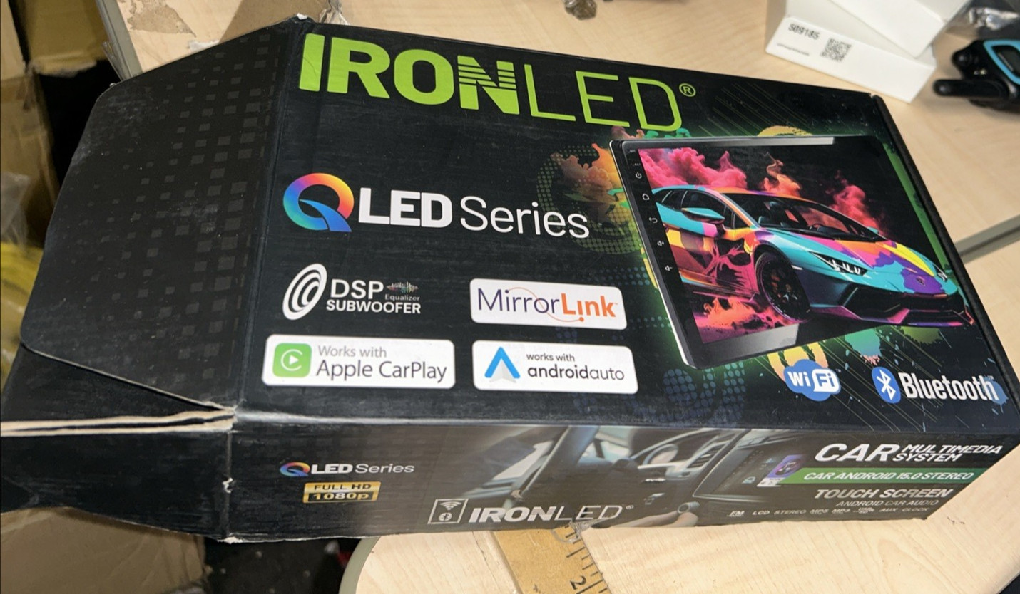 IRONLED CAR MULTI SYSTEM ANDROID 15.0 STEREO TOUCH SCREEN HD/1080 9” SHIPS FREE