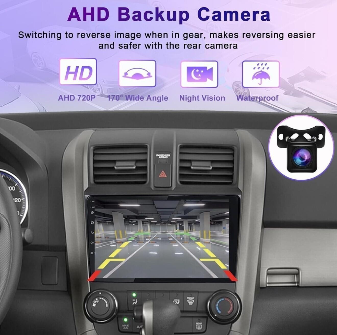 4+128G Car Stereo for Honda CRV 2007-2011 9” Touch Screen, Carplay, Android Auto