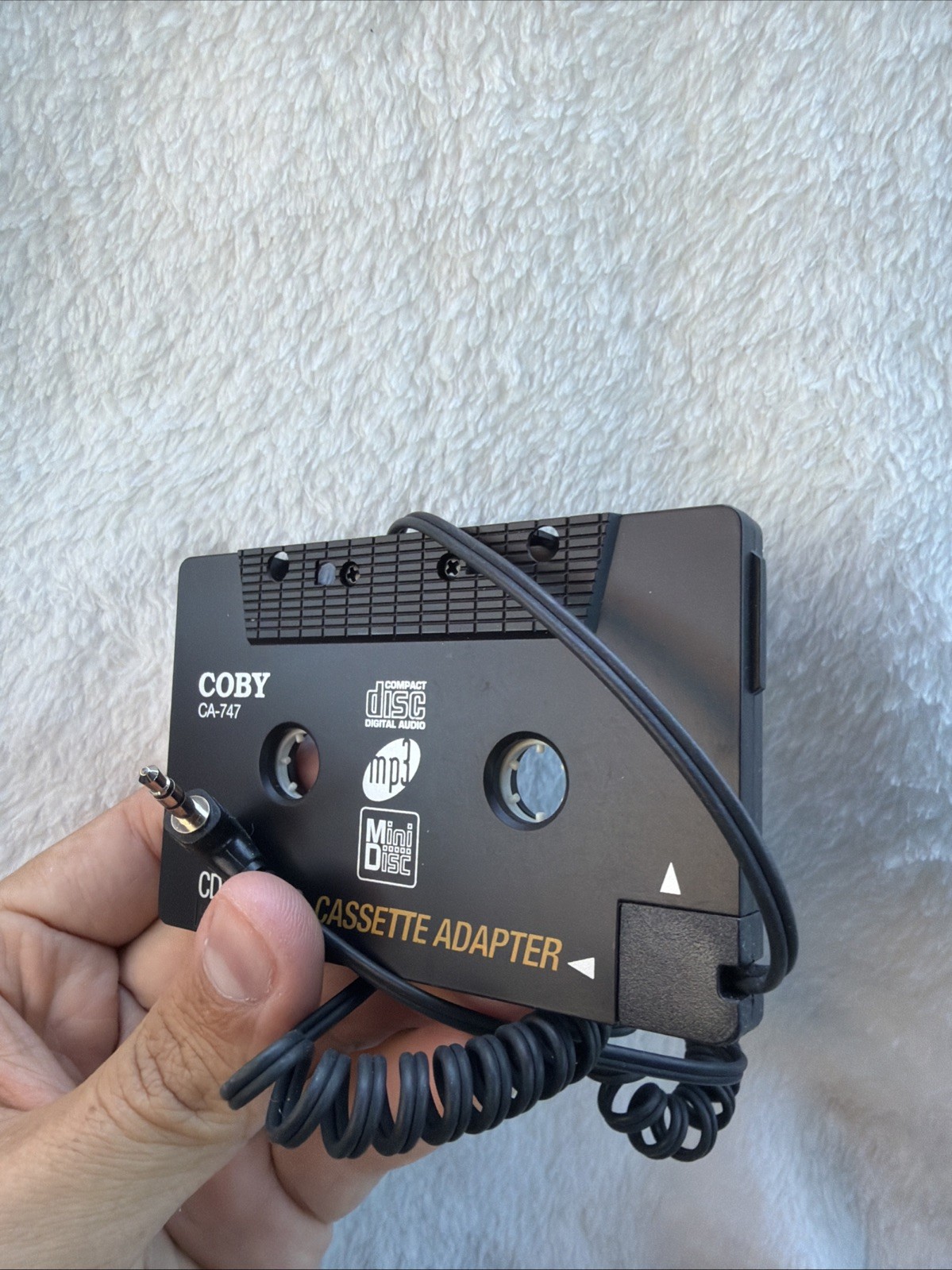 3.5mm AUX Audio Cassette Tape Adapter Play Music CD Player Converter for Car
