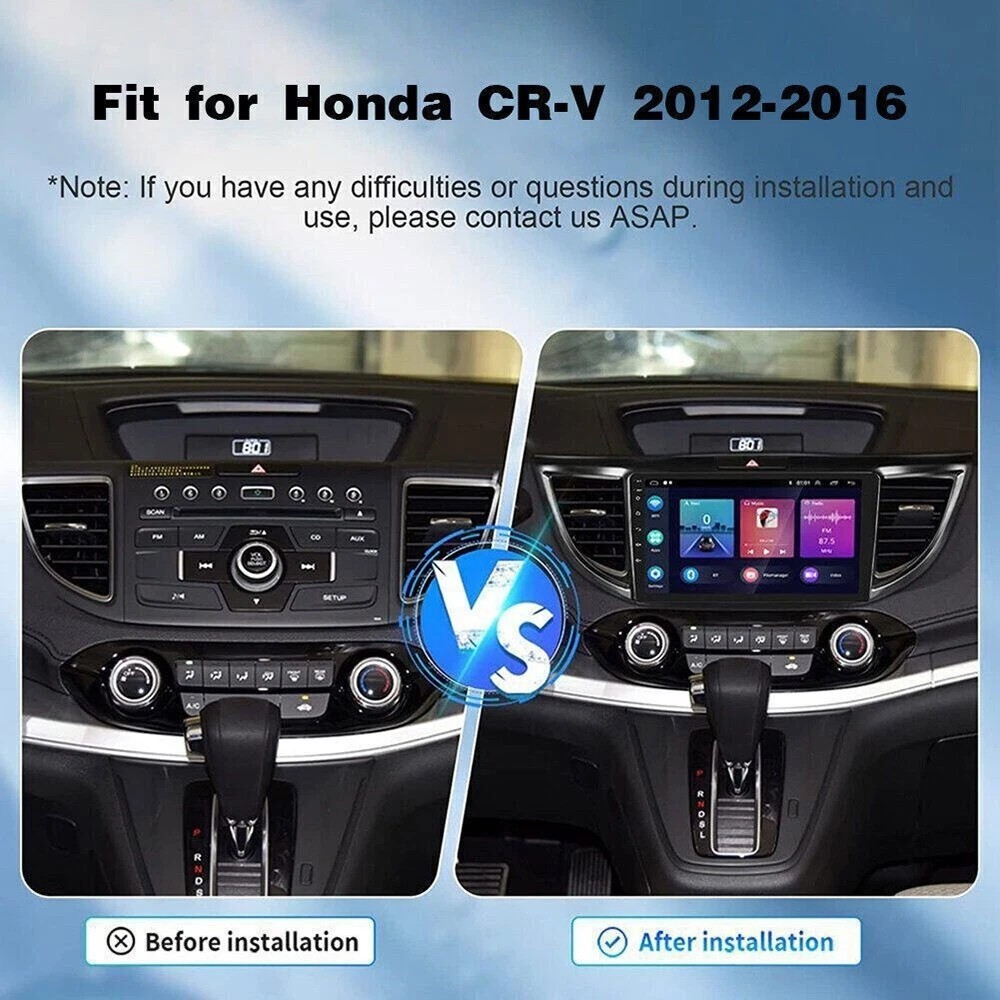 For Honda CRV 2013-2016 Car Screen Carplay Bluetooth Android Auto radio 1280*800