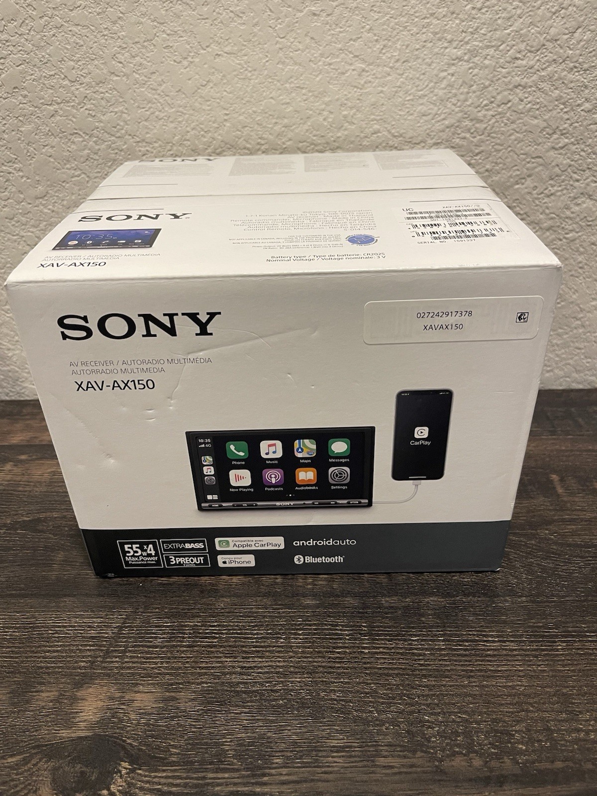Sony XAV-AX150 Apple CarPlay/Android Auto 7″ Touchscreen-Double-DIN In-Dash Unit
