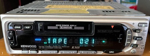 Kenwood R505 1DIN Cassette Receiver CD MD Changer Car Audio Head Unit JDM