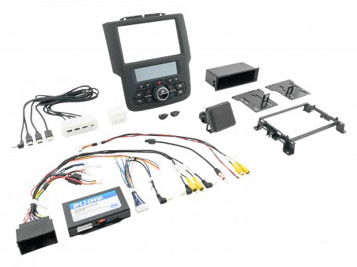 Alpine iLX-W670-S 7-Inch Mech-less Receiver w/ PAC RPK4-CH4101 2013-19 Ram Tr…