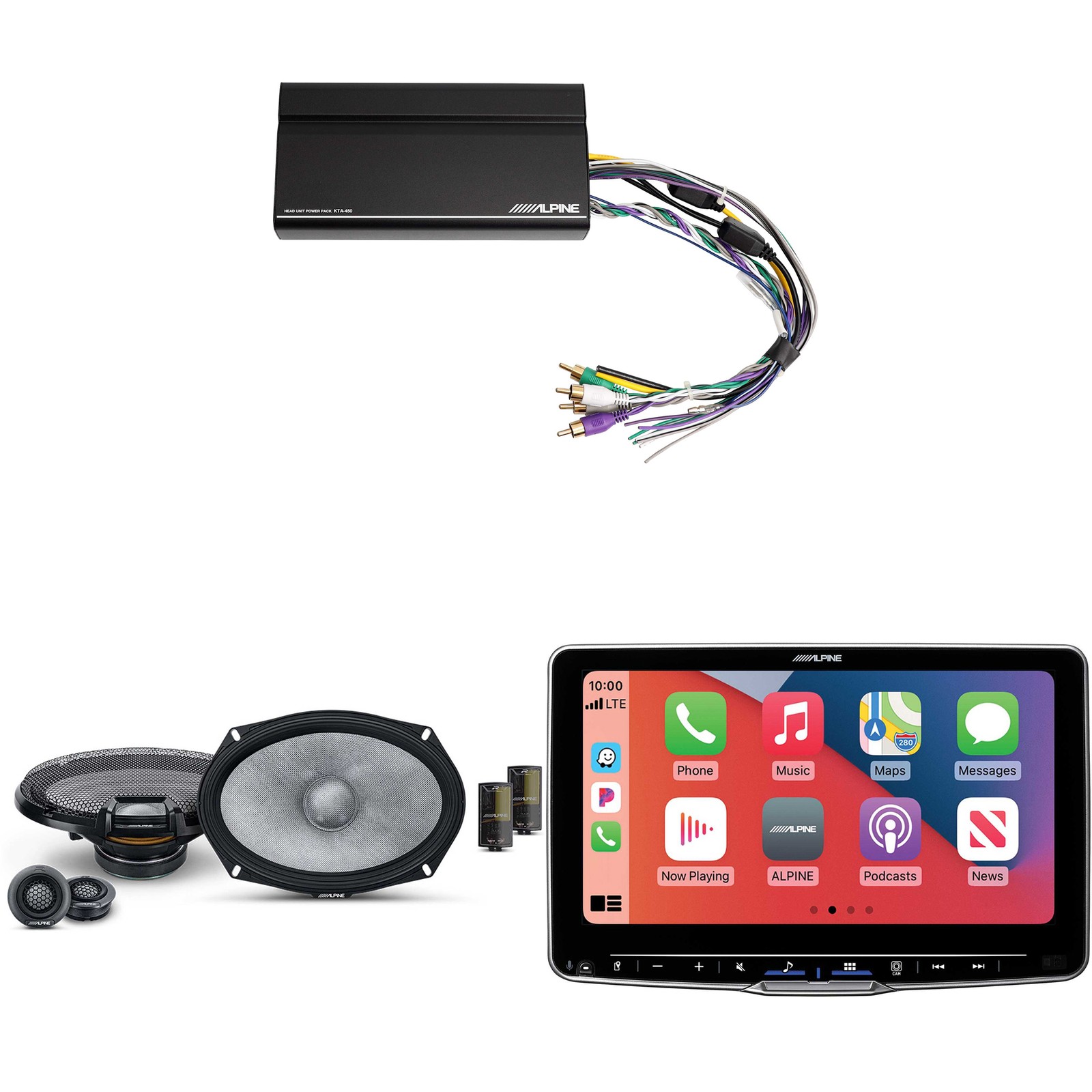 Alpine ILX-F509 9″ Touchscreen Receiver & R2-S69C 6×9″ Comp Bundle