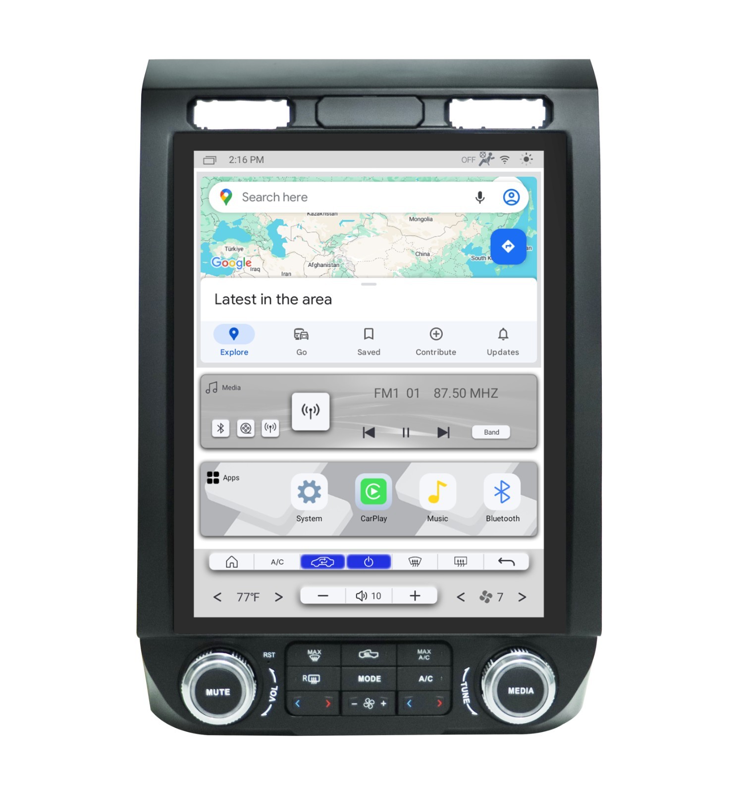 Android For Ford F-150 F250 F350 2015-2022 Car Radio NAV Unit Carplay Screen GPS