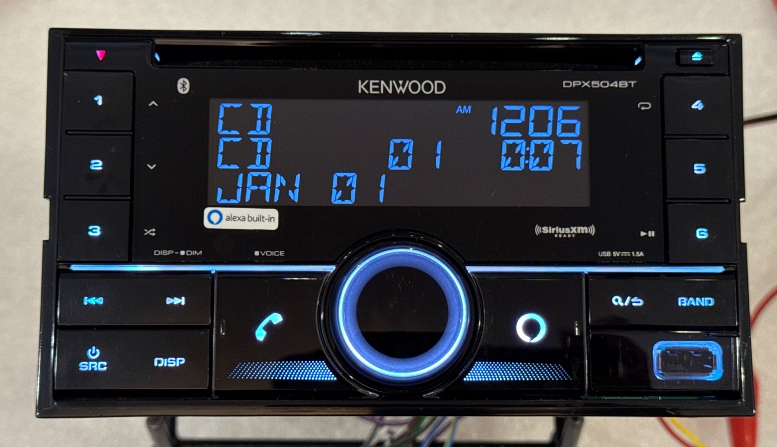 KENWOOD DPX504BT Bluetooth Car Audio Apple Android Play Radio USB CD