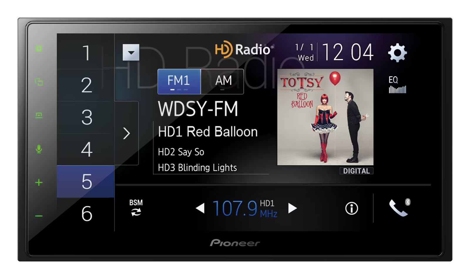 Pioneer – 6.8″ Android Autoand Apple CarPlay® Bluetooth® Digital Media (DM)…