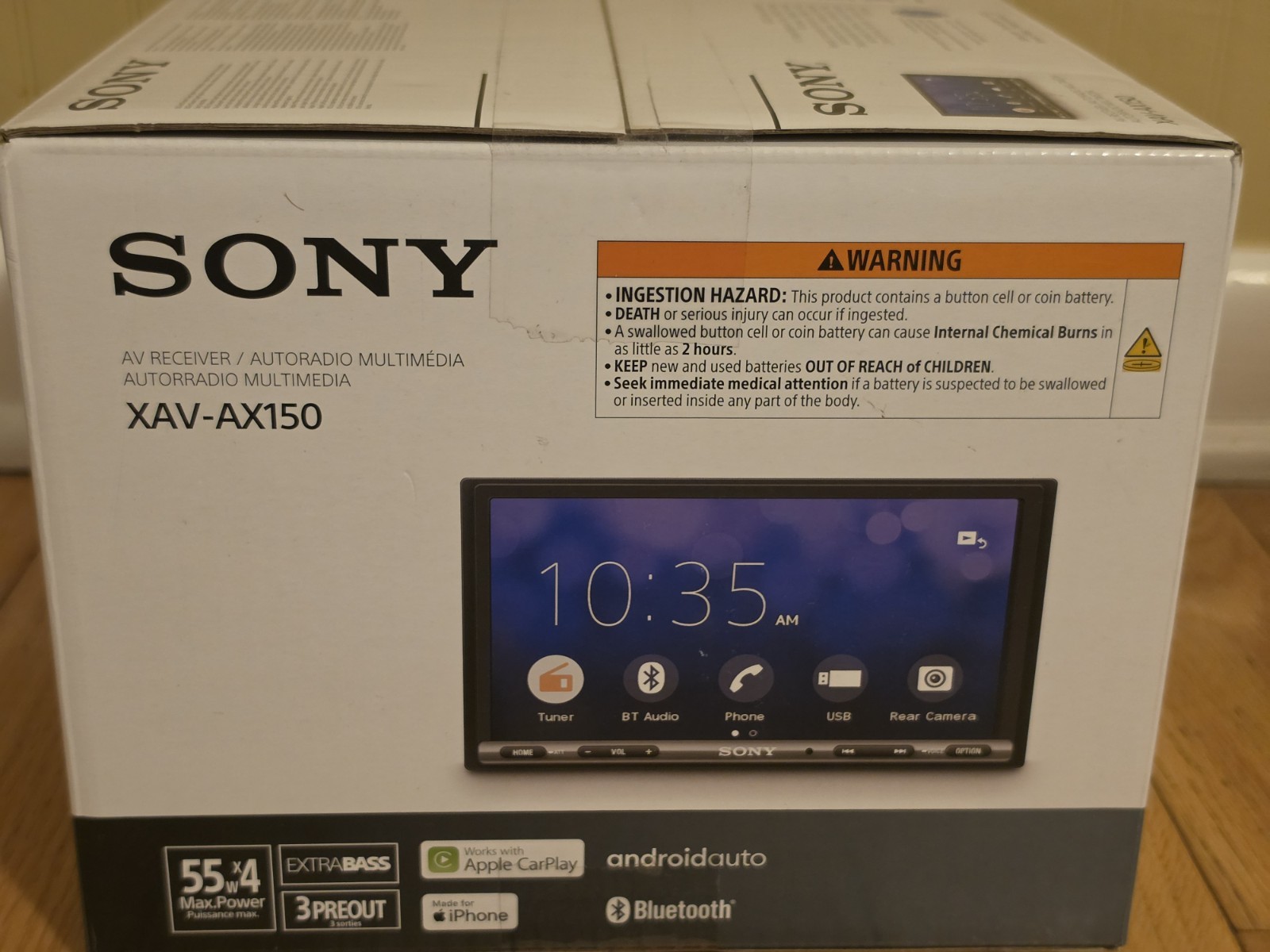 Sony XAV-AX150 6.95″ Apple CarPlay Android Auto Bluetooth Car Stereo NEW SEALED