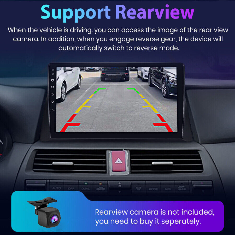 For HONDA ACCORD 2008-2012 Android Carplay Stereo GPS Radio with Bakcup Cam