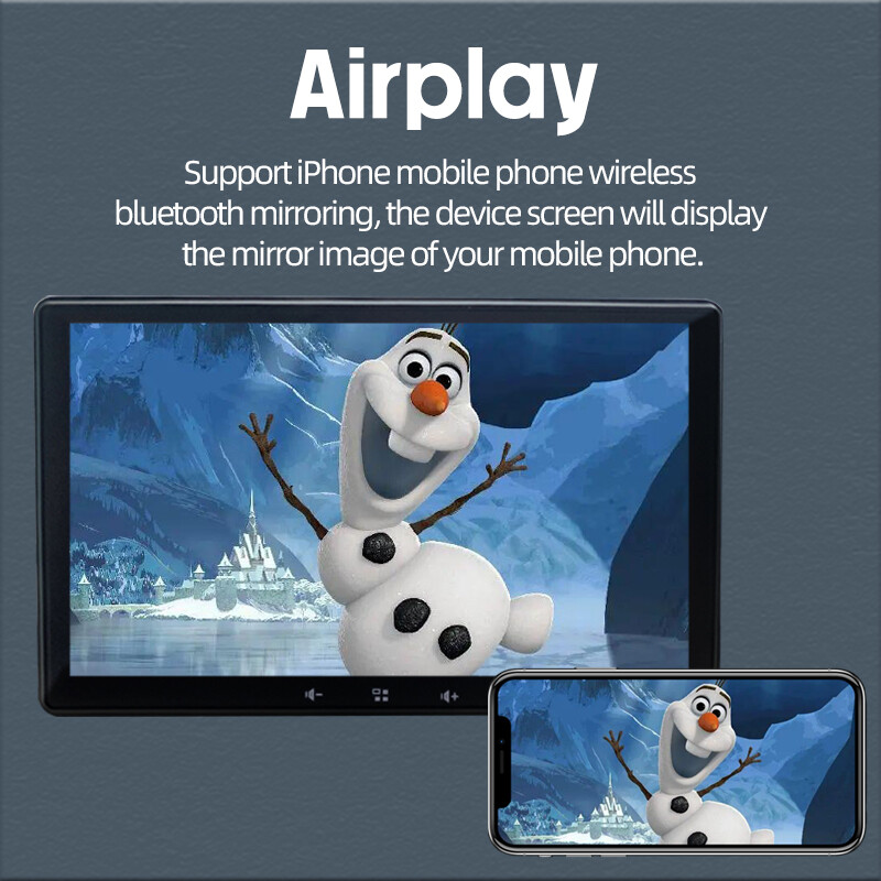 Portable 7 inch Car Radio Stereo CarPlay Android Auto IPS Touchscreen Universal