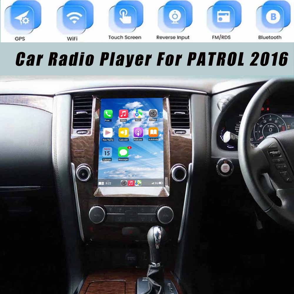 12.1” 2+32G Car Radio Player For PATROL 2016 Android 13.0 WIFI connection BT