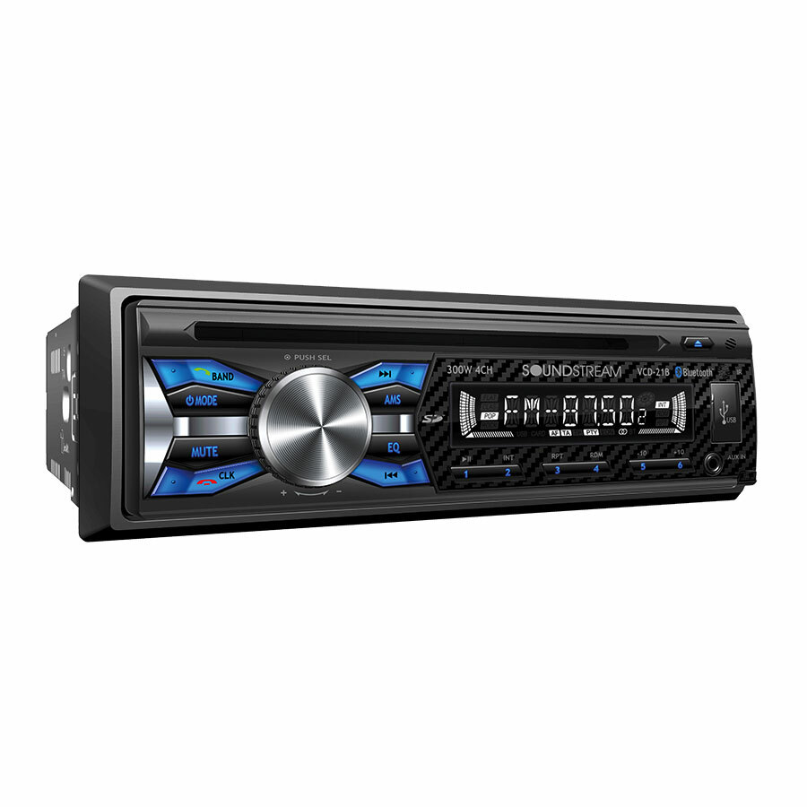 Soundstream VCD-21B 1-DIN CD Player Receiver+ 4x Audiobank AB-690 6×9″ Speaker