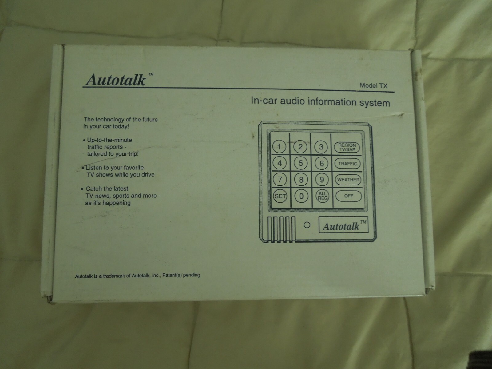Autotalk TX In-Car Audio TV Info System Auto Truck Boat Brand New