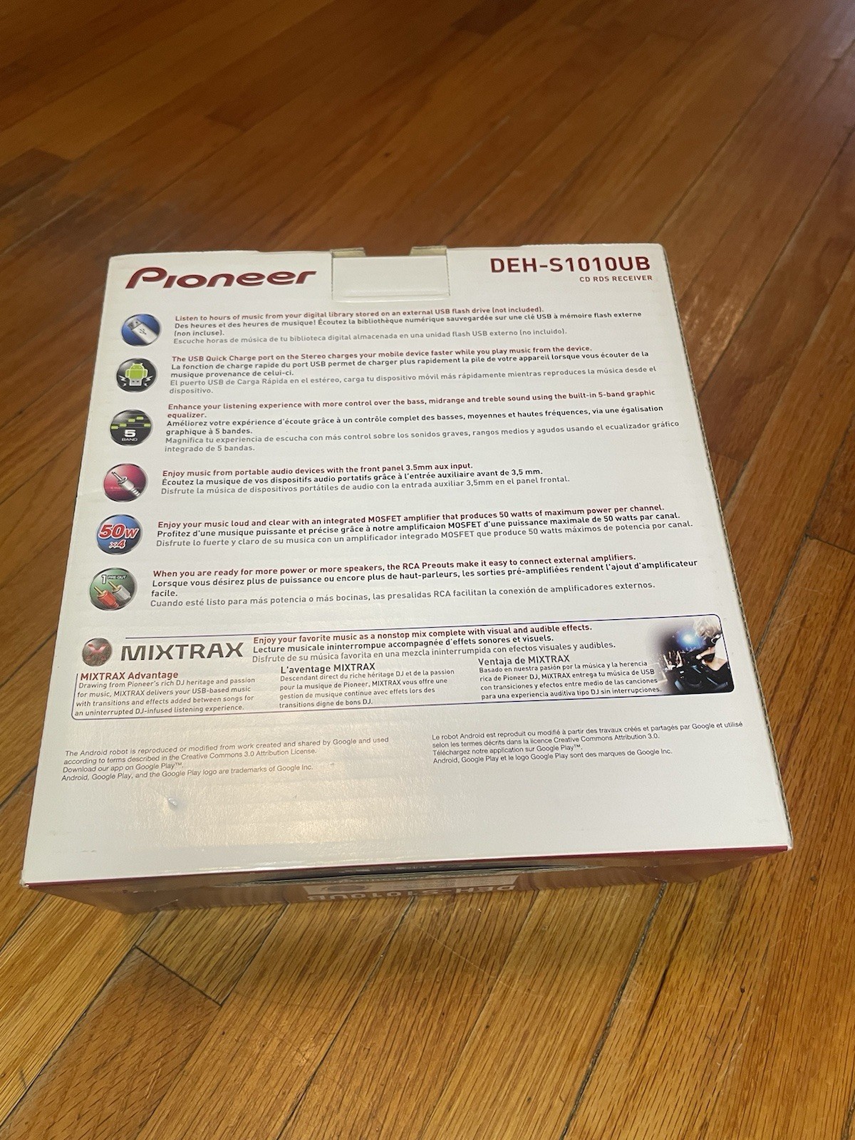NEW Pioneer DEH-S1010UB CD Player 200w Car Stereo AM FM Radio MP3 USB Aux Remote