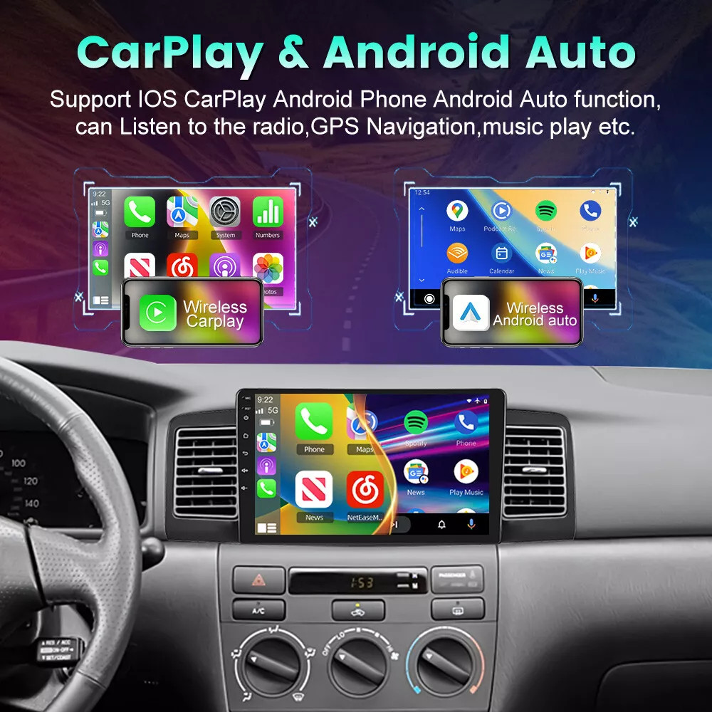 64G For Toyota Corolla 2003-2008 Android Auto Car Stereo Radio carplay 1280*800