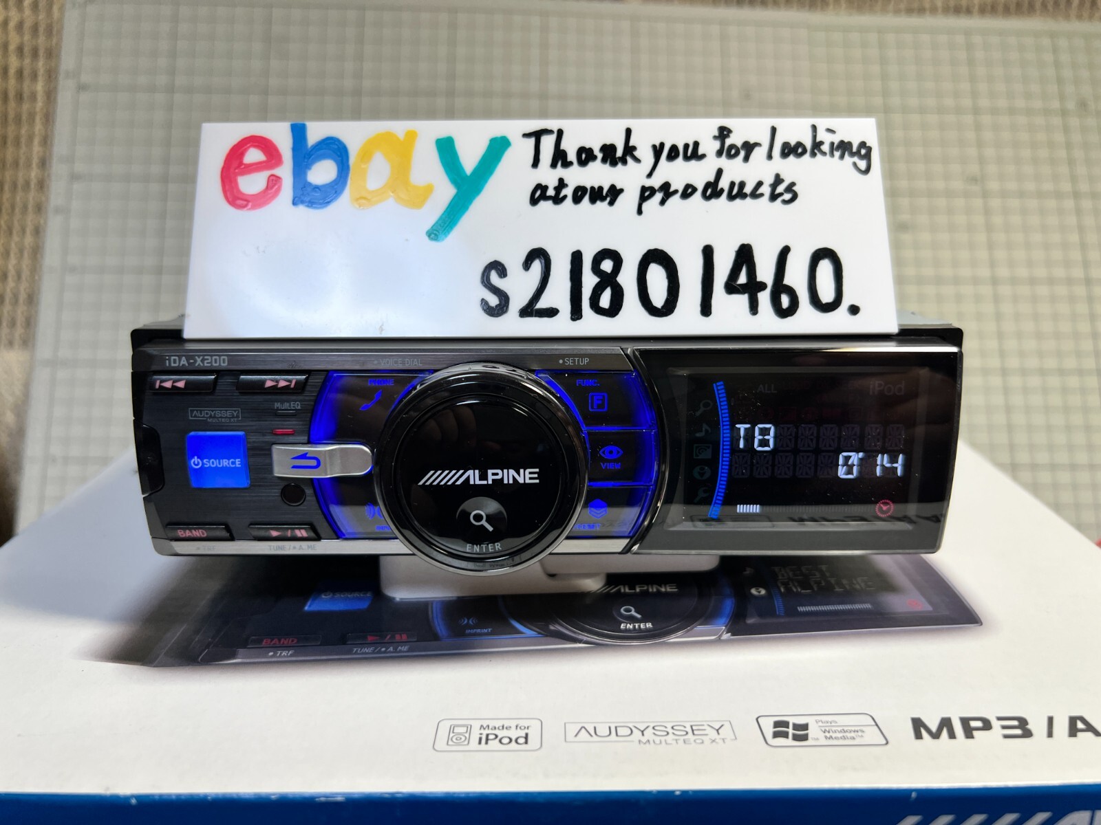 ALPINE iDA-X200 MP3/WMA/AAC USB Player Audio Head Unit Bluetooth JDM Near Mint