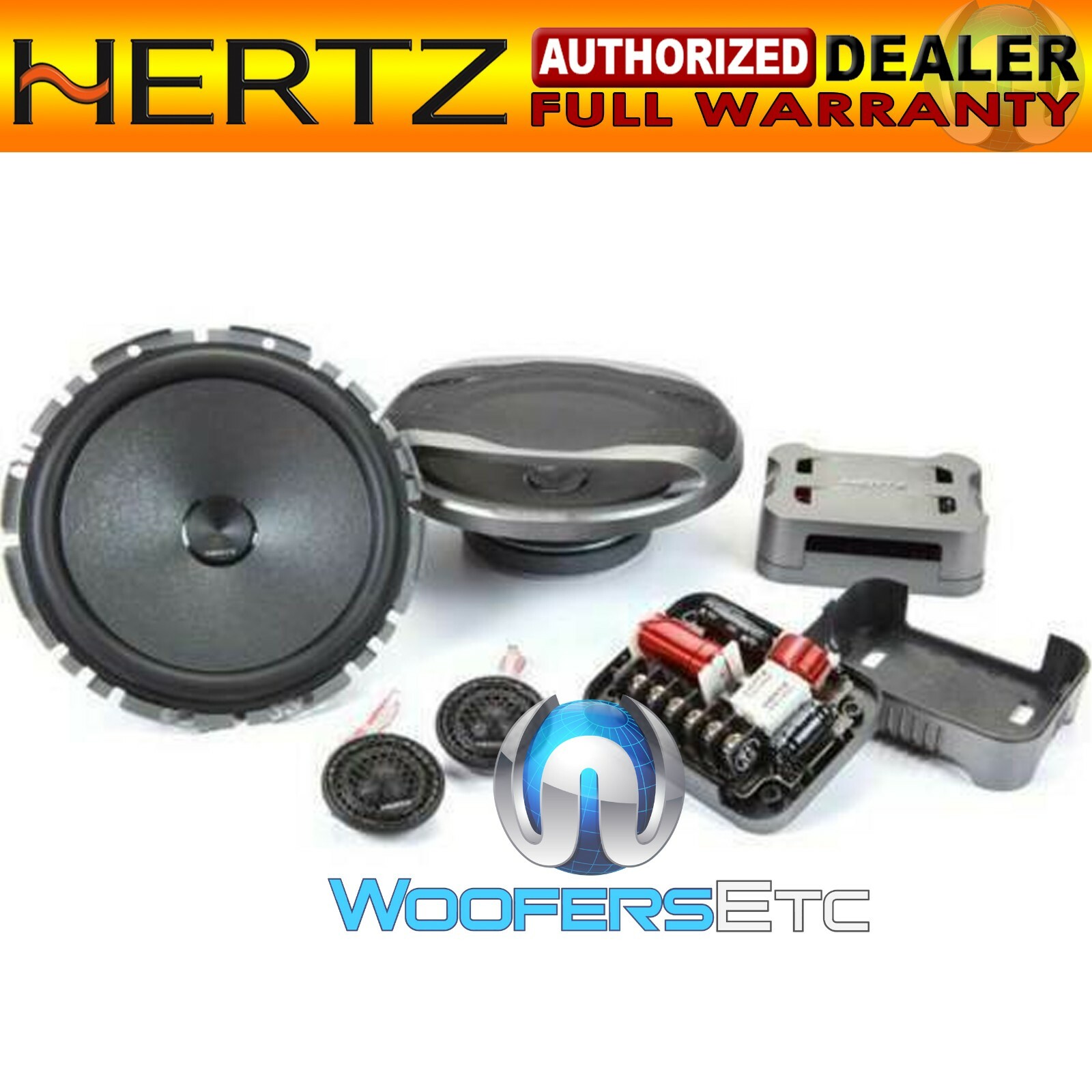 HERTZ CK165F CENTO 6.5″ 270W SHALLOW COMPONENT SPEAKERS TWEETERS CROSSOVERS NEW
