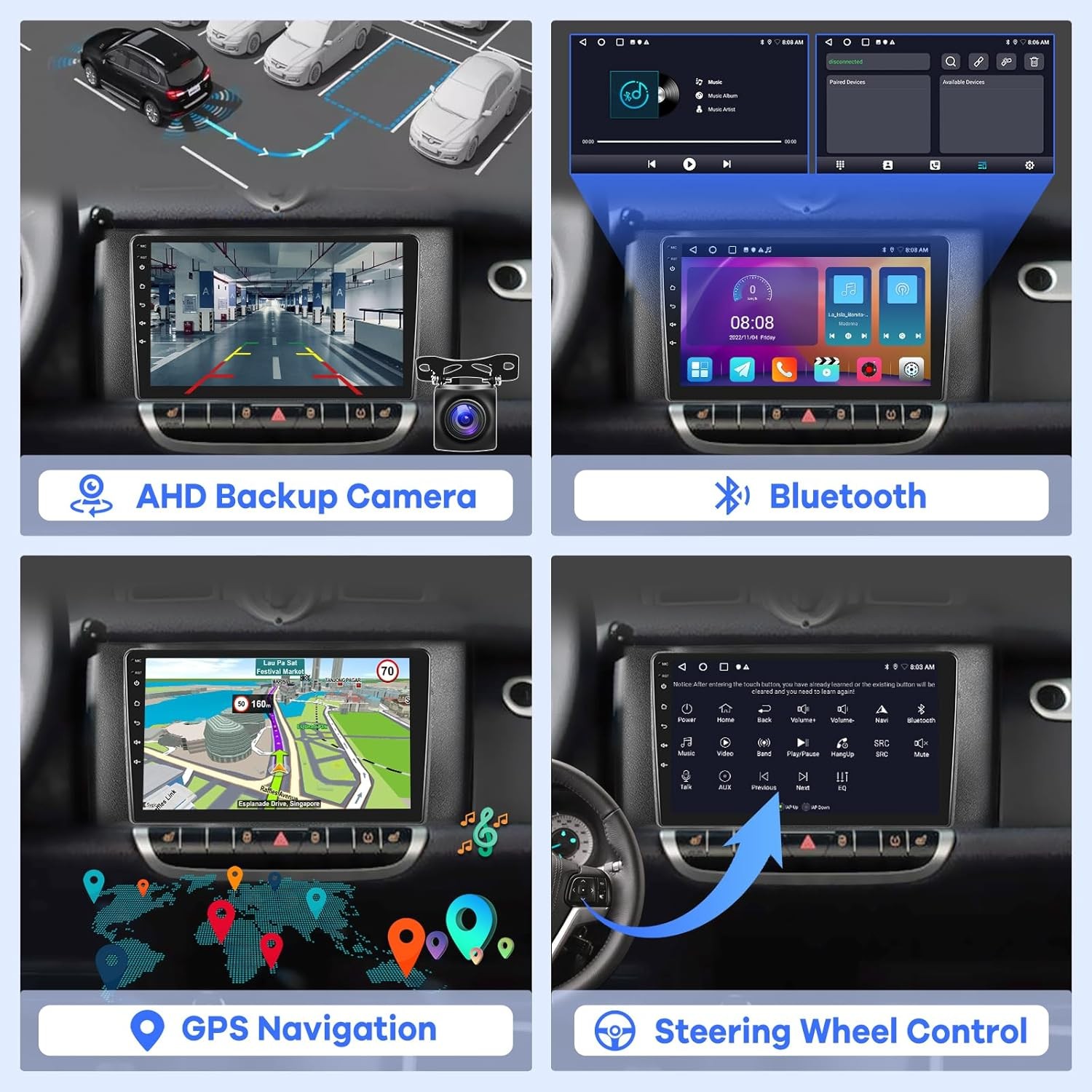 [2G+32G] Car Radio for Mercedes Benz Smart Fortwo 2011-2015, 9 inch Android…