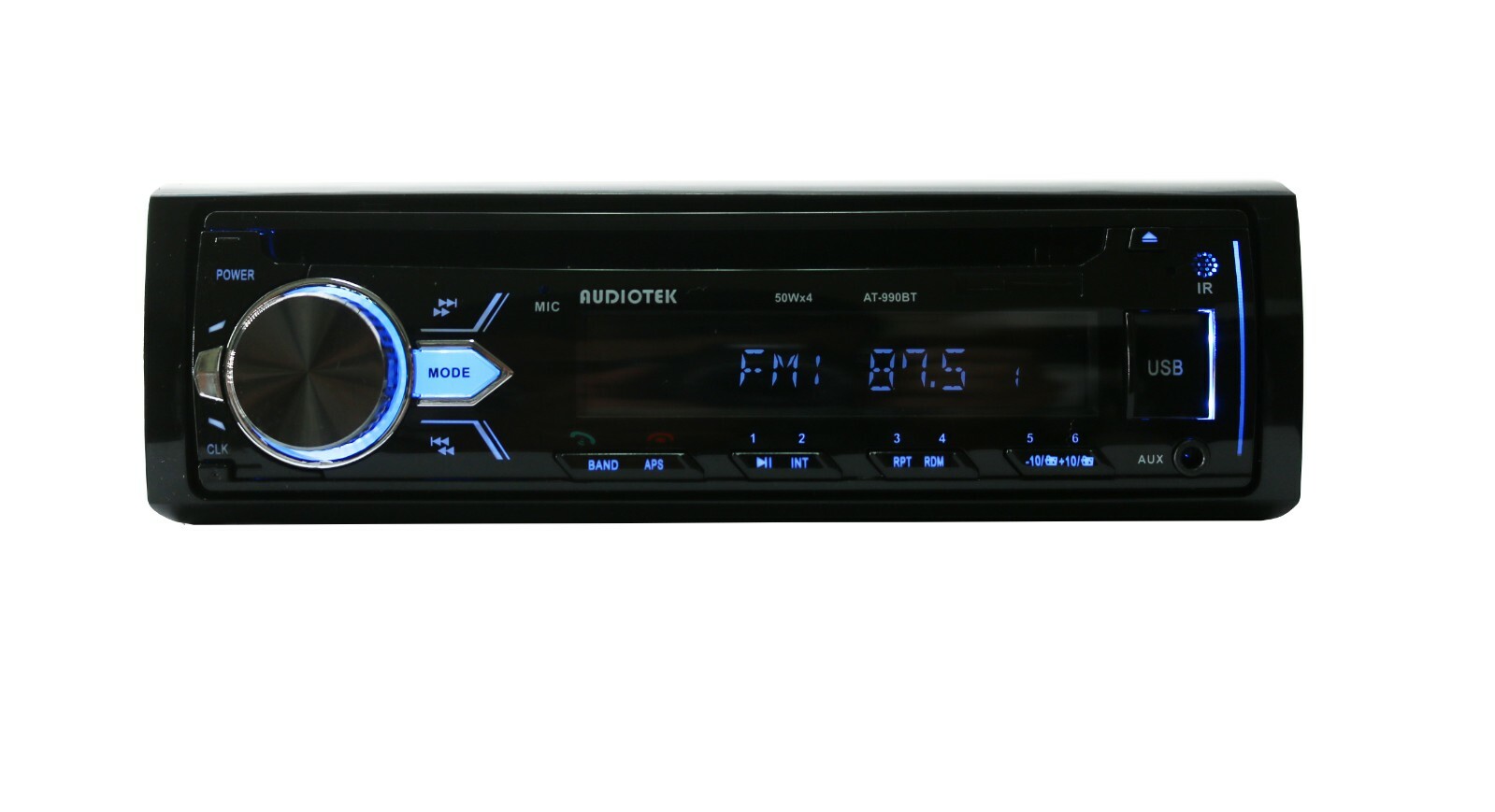 Audiotek AT-990 50W x4 In-Dash Bluetooth CD Receiver Car Stereo USB/AUX / SD