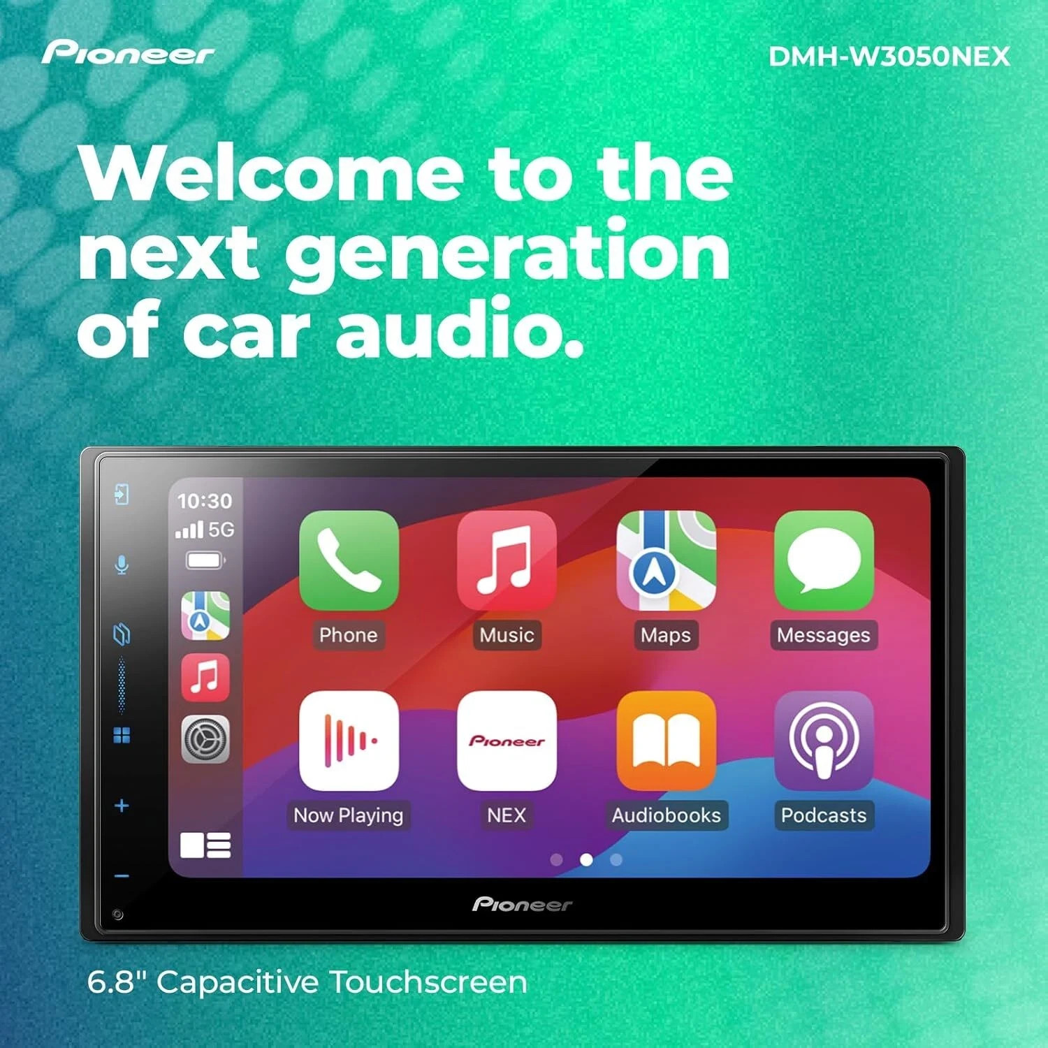 Pioneer DMH-W3050NEX Car Stereo Receiver + Kicker Speakers + Kicker Amp Package
