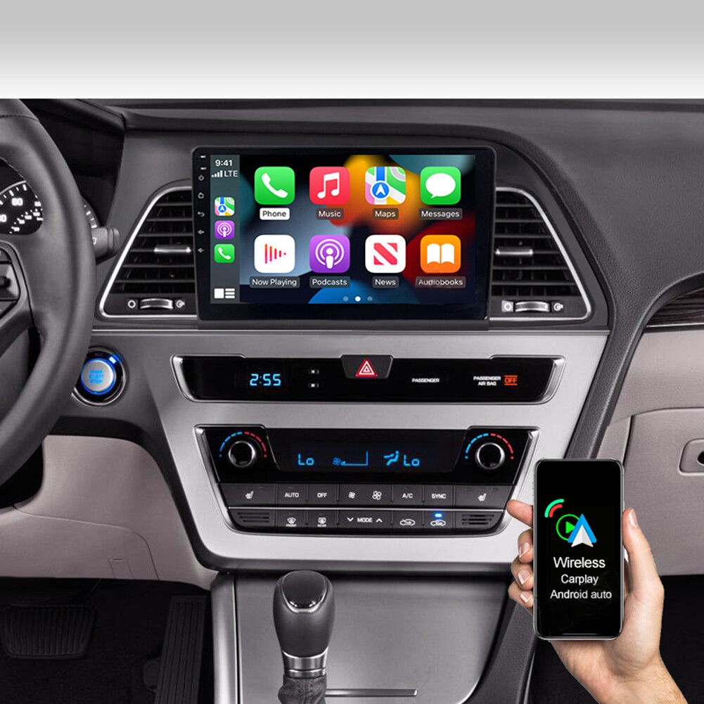 CAR RADIO STEREO ANDROID 13 APPLE CARPLAY GPS NAVI FOR HYUNDAI SONATA 2015-2017