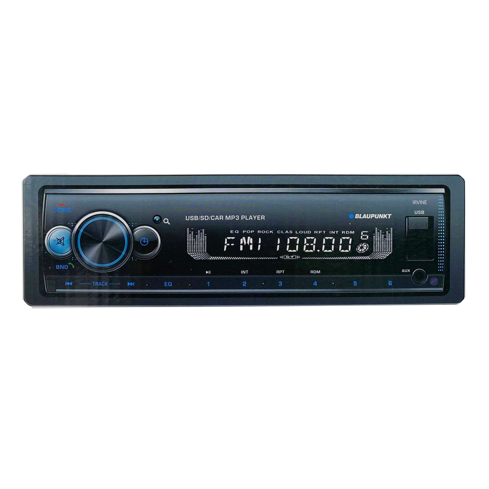 Blaupunkt Irvine70 1 Din MP3 Receiver USB + 4x Audiobank AB-790 AB-630 Speakers