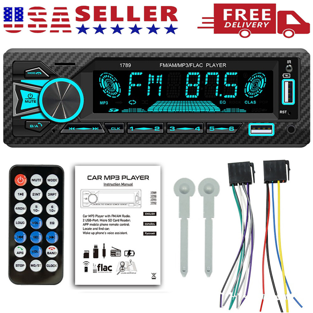 Bluetooth Car Stereo In Dash Audio Radio MP3 Player FM Receiver USB