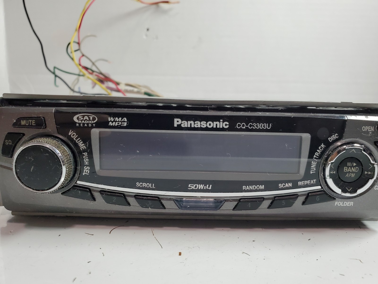 Panasonic CQ-C3303U Single DIN Car MP3 CD Player – Missing Trim – TESTED