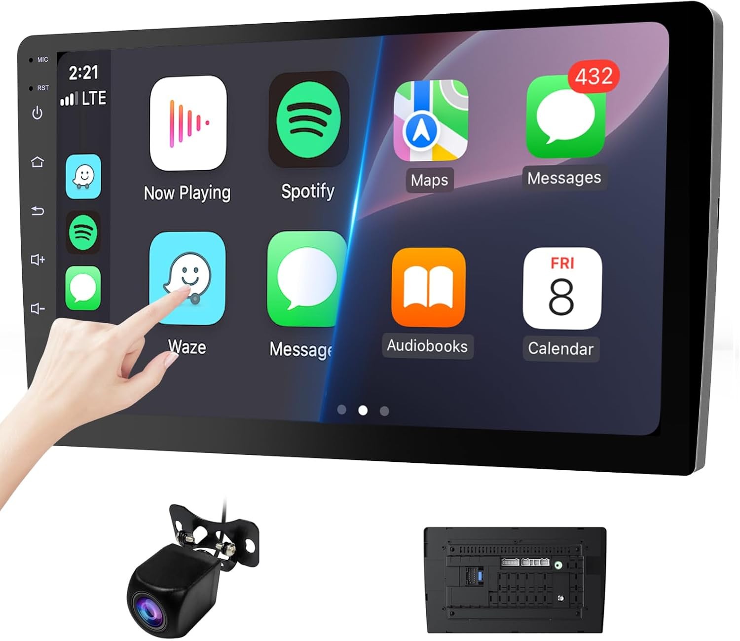 Double Din Car Radio Haudio 10.1 Inch 2GB 64GB CarPlay