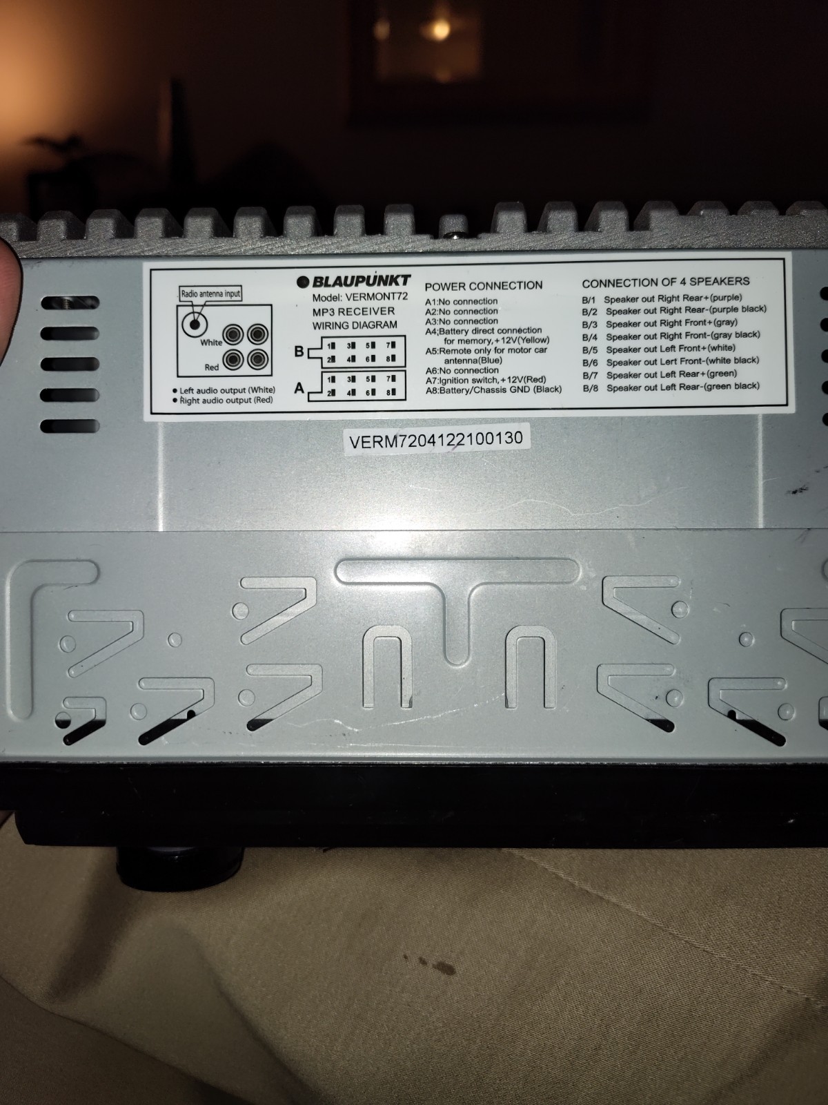 Blaupunkt VERMONT72 Mechless Receiver With Bluetooth