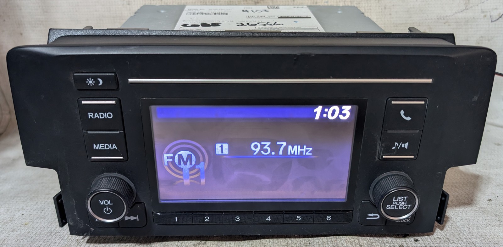 Honda Civic 2019 2020 2021 Factory Bluetooth Media AM/FM Radio 39100TBAA41