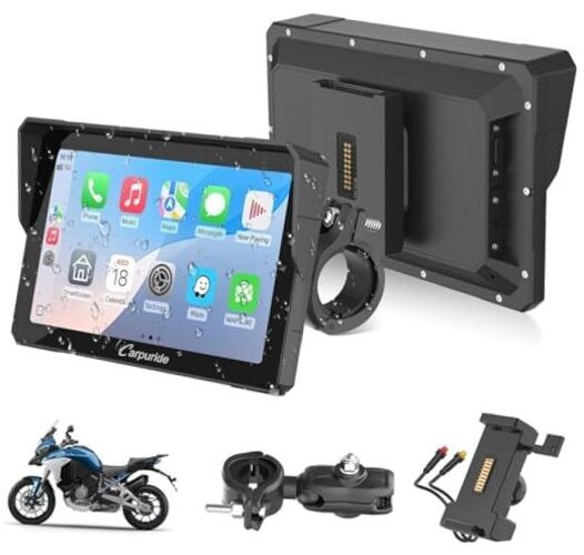 Motorcycle GPS Wireless Carplay/Android Auto, 7″ Waterproof W702S PRO