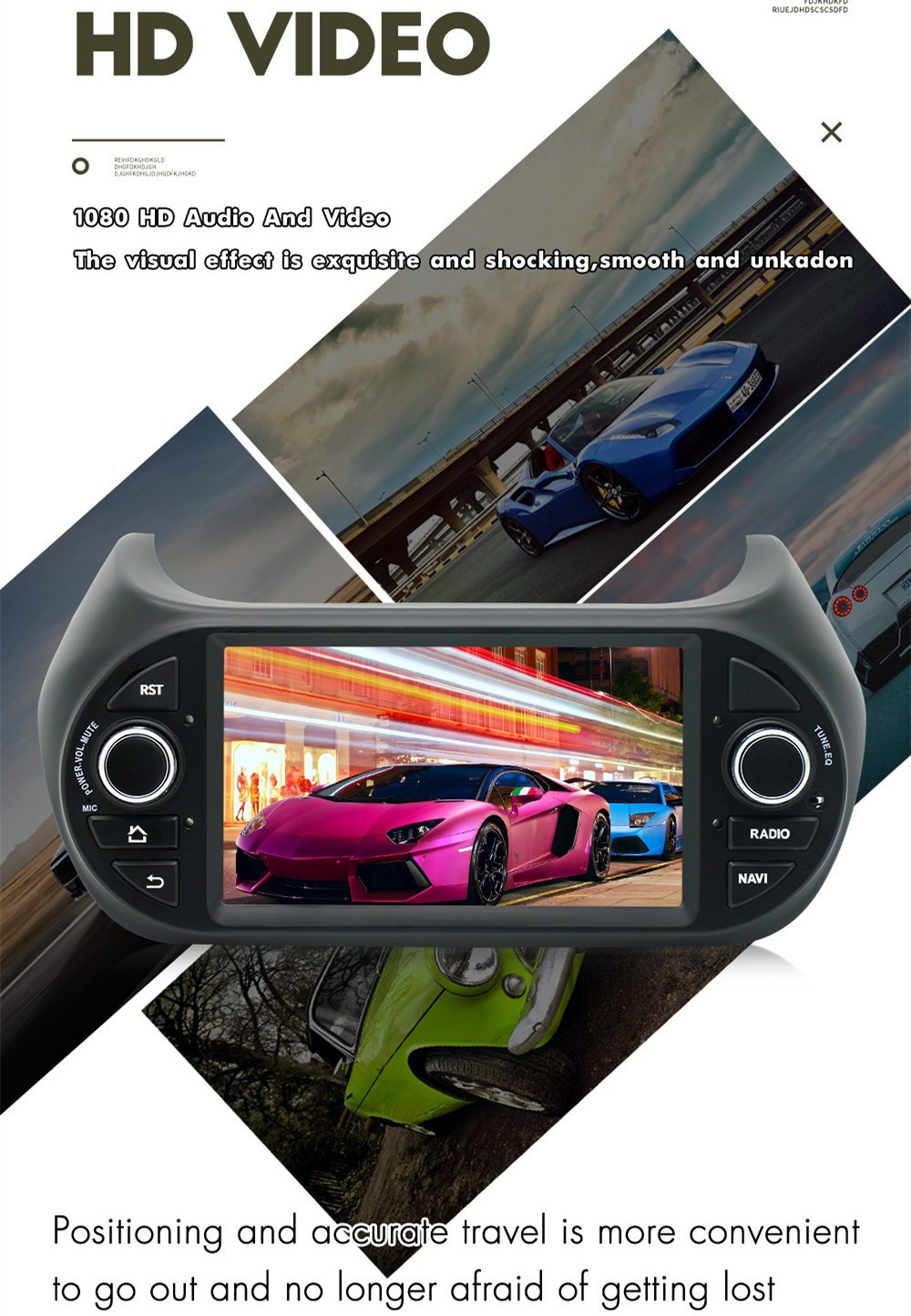 For 2008-2017 Fiat Fiorino Car Multimedia Stereo Player Mirror Link Navi SWC