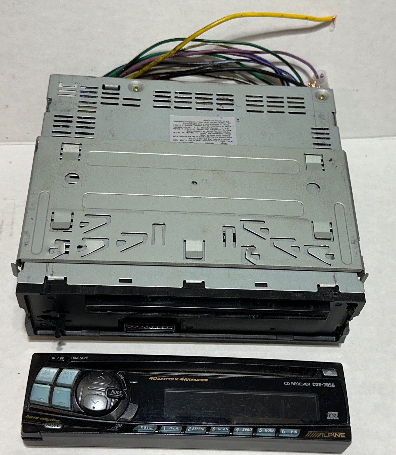 Alpine CDE-7856 CD Receiver CD Car Stereo Am/Fm ((C-2))