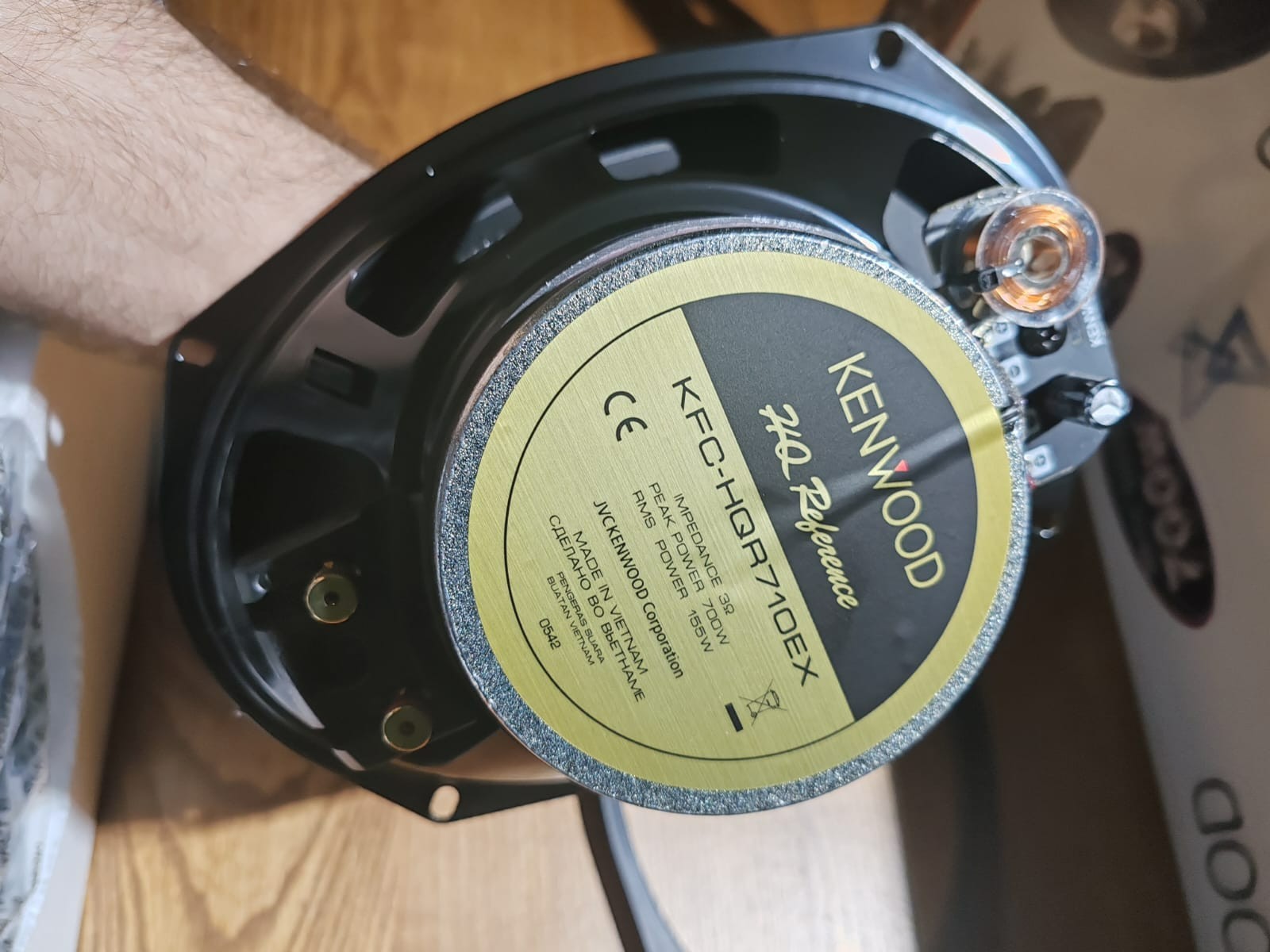 KENWOOD CAR SPEAKERS, Horn Tweeter Design, 97dB, 88mm KFC-HQR710EX- Beautiful ￼: