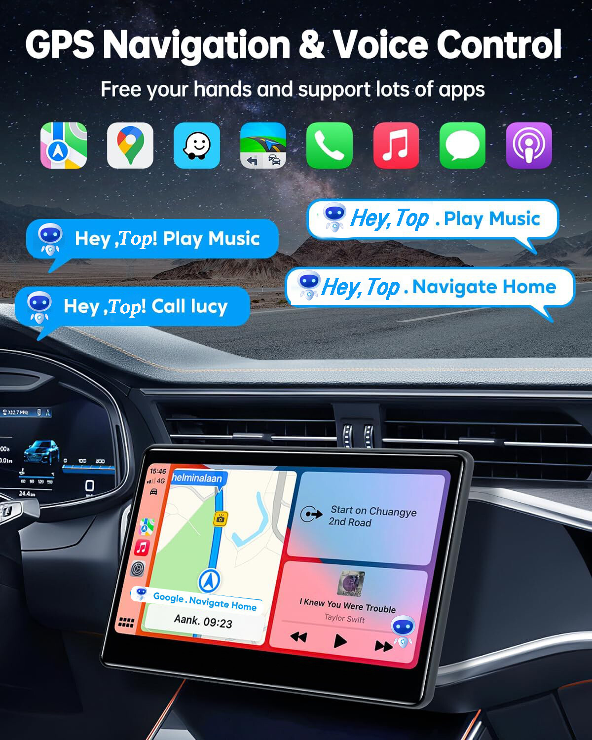 64G For 2004-2008 Ford F-150 F150 Carplay Car Radio Android 15 AI Voice Contro